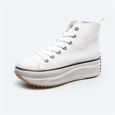 Sneakers Gwyn Platfform Uchel Sole Uchel Trwchus